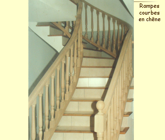 Rampes courbes en chne