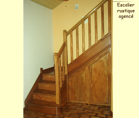 Escalier rustique agenc